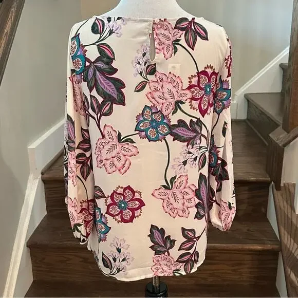 New! Talbots POET SLEEVE TOP - FLORAL SZ XS NWT - Picture 5 of 10